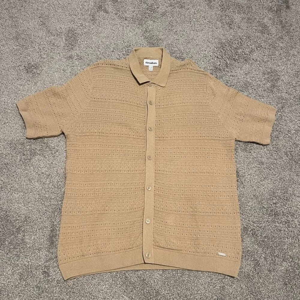 Threadbare tan knit s/s SZ XXL